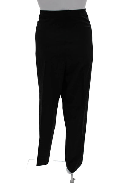 Lafayette 148 New York Women Black Virgin Wool Dress Pants Size 16
