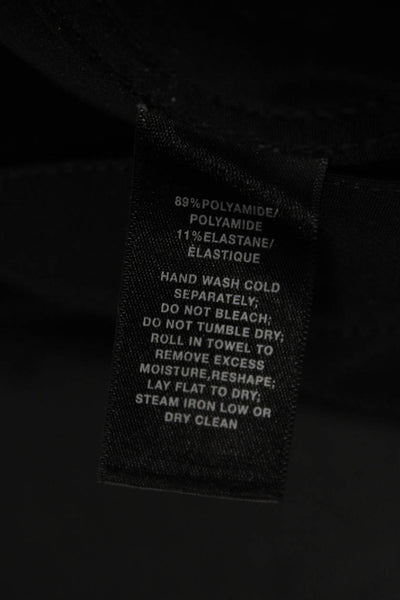Lafayette 148 New York Womens Plus Ankle Pants Black Polyamide Button Size 18