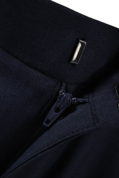 Perry Ellis Mens Dress Pants Blue Polyester Zip Size 32