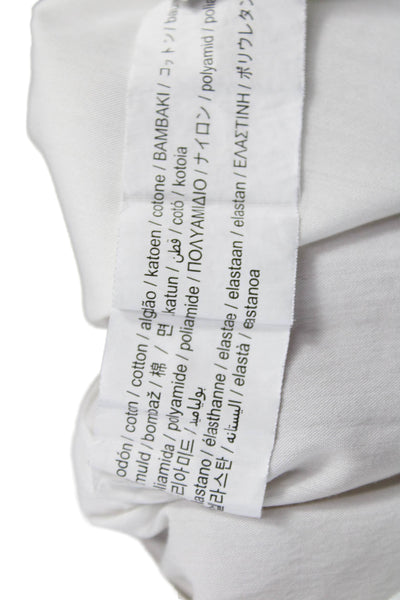 Zara Mens Cotton Collared Long Sleeve Button Down Shirt White Size M