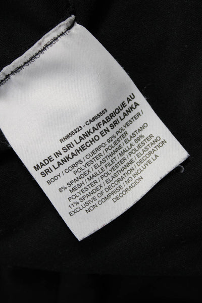 Nike Womens Basic Black Short Sleeve T-Shirt Round Neck Polyester Size M