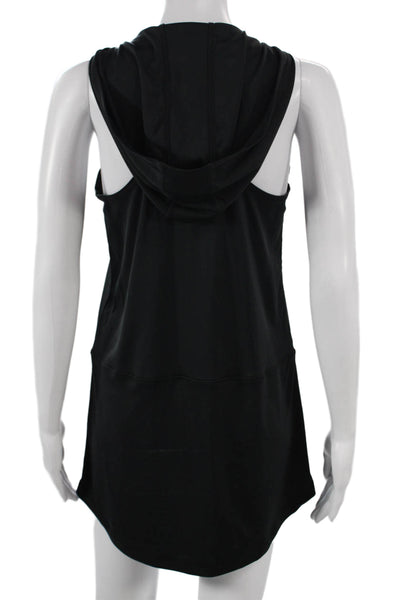 Nike Womens Tank Dress Black V Neck Sleeveless Above Knee Polyester Size XS