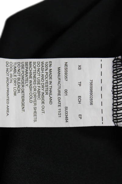 Nike Womens Tank Dress Black V Neck Sleeveless Above Knee Polyester Size XS