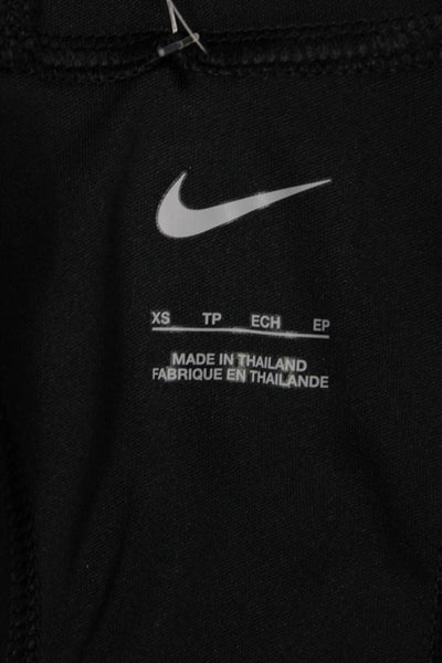Nike Womens Tank Dress Black V Neck Sleeveless Above Knee Polyester Size XS