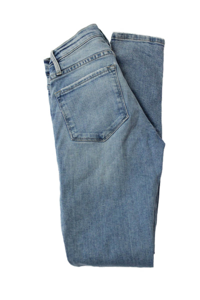 Frame Womens Skinny Jeans Blue Low Rise Cotton Inseam 29 Size 24