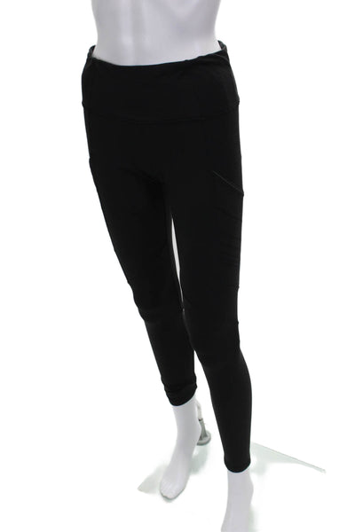 Lululemon Women Workout  Ankle Leggings Black Nylon Size 6