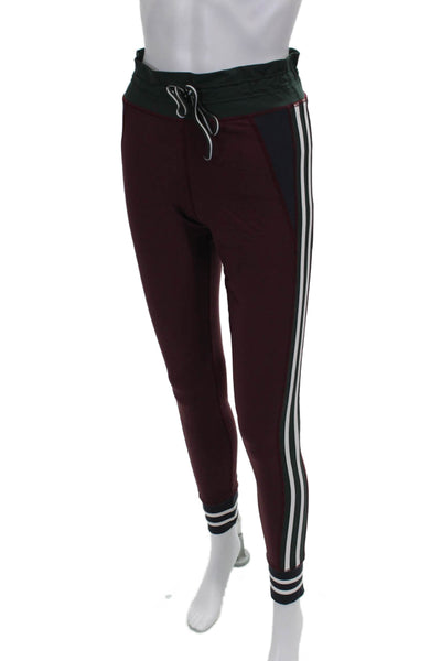 The Upside Womens Red Polyester Track Pants Drawstring Size 8