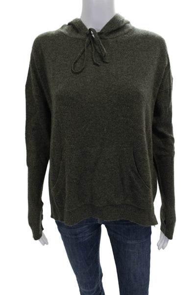 Nili Lotan Womens Cashmere Pullover Crew Neck Green Long Sleeve Size S