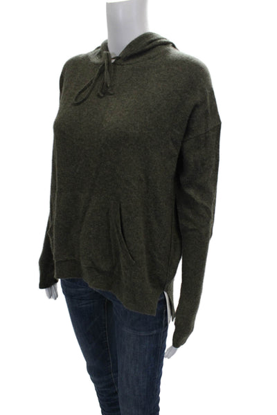 Nili Lotan Womens Cashmere Pullover Crew Neck Green Long Sleeve Size S