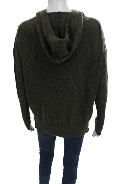 Nili Lotan Womens Cashmere Pullover Crew Neck Green Long Sleeve Size S