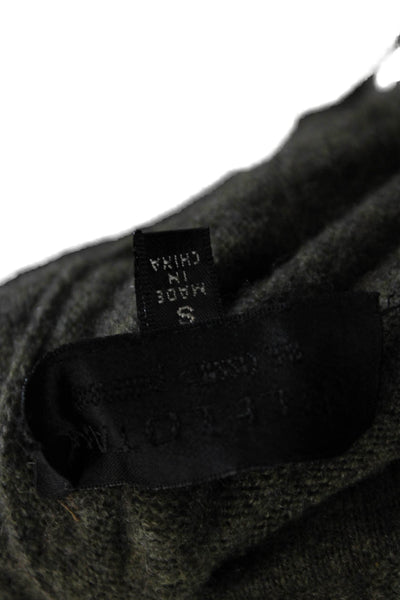 Nili Lotan Womens Cashmere Pullover Crew Neck Green Long Sleeve Size S