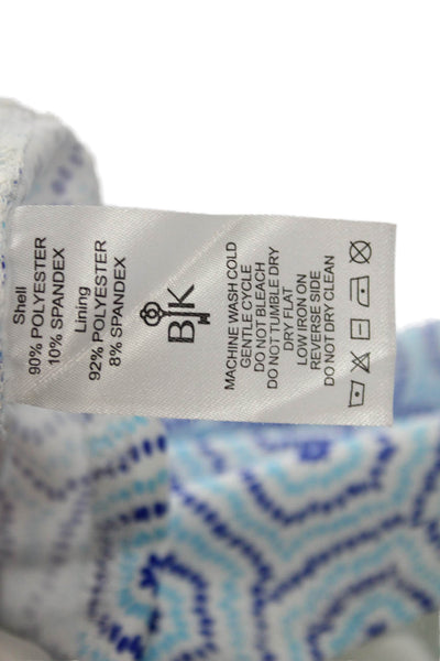 Belyn Key Women Athletic Blue Geometric Polyester Pull On Skort Size S