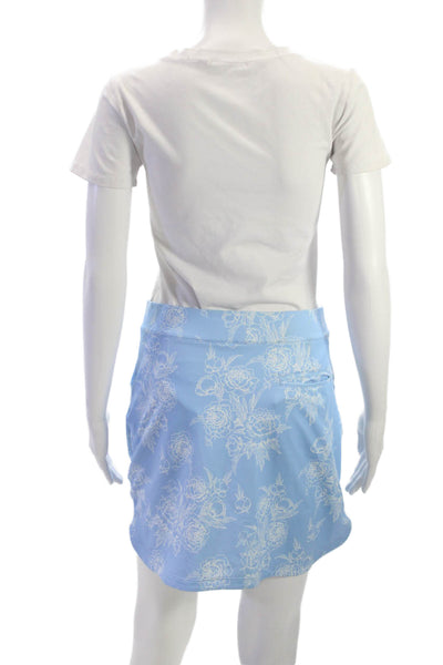 Peter Millar Women Athletic Floral Polyester Pull On Short Skirt Size S