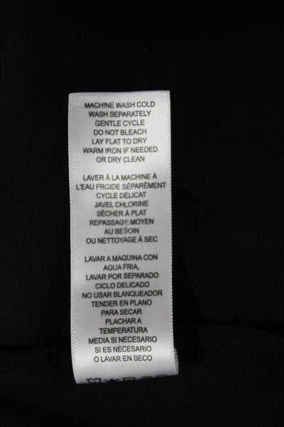 Frame Womens T Shirt Dress Black Organic Cotton Crew Neck Short Sleeve Size XS