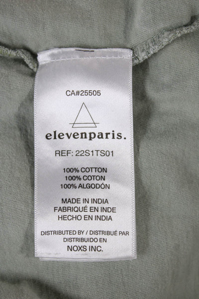 ELEVENPARIS Mens Camouflage Cotton Crew Neck Short Sleeve T-Shirt Size M