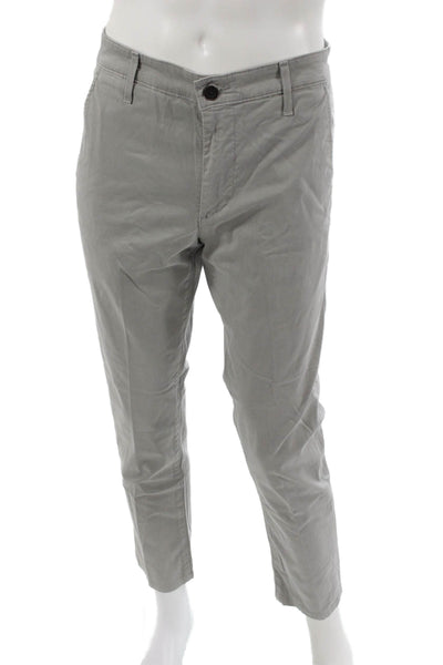 AG Adriano Goldschmied Mens Chino Pants Gray Cotton Size 34