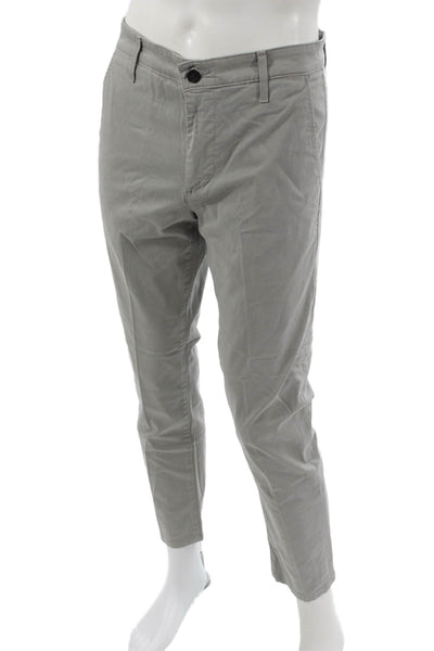 AG Adriano Goldschmied Mens Chino Pants Gray Cotton Size 34