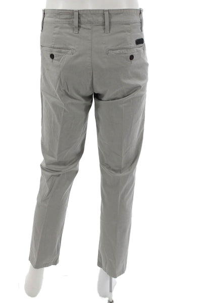 AG Adriano Goldschmied Mens Chino Pants Gray Cotton Size 34