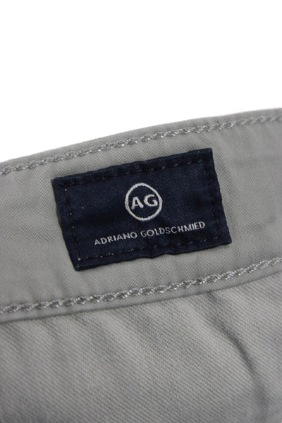AG Adriano Goldschmied Mens Chino Pants Gray Cotton Size 34