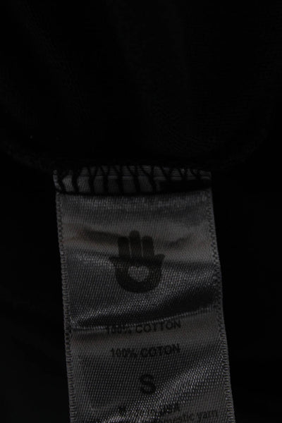 Spiritual Gangster Women Black Cotton Sleeveless Tank Top Size S