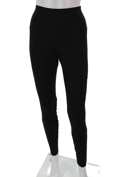 Athleta Womens Black Compression Nylon Leggings Size L