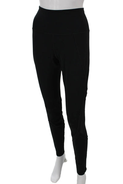 Athleta Womens Black Compression Nylon Leggings Size L