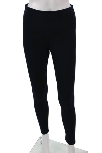 Lysse Women Ankle Leggings Black Cotton Spandex Size M
