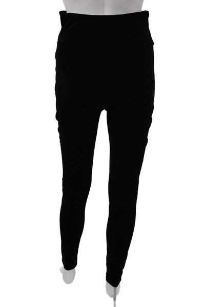 Assets Women Ankle Leggings Black Polyester Solid Size XL