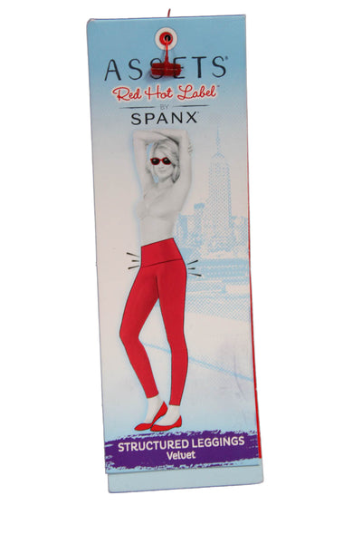 Assets Women Ankle Leggings Black Polyester Solid Size XL