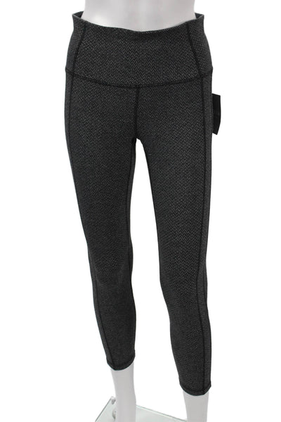 Athleta Women Ankle Gray Geometric Leggings Size M
