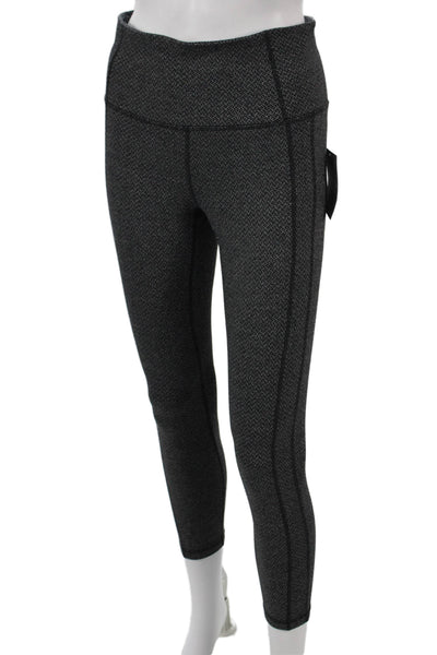 Athleta Women Ankle Gray Geometric Leggings Size M