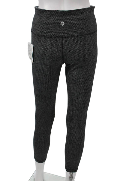 Athleta Women Ankle Gray Geometric Leggings Size M