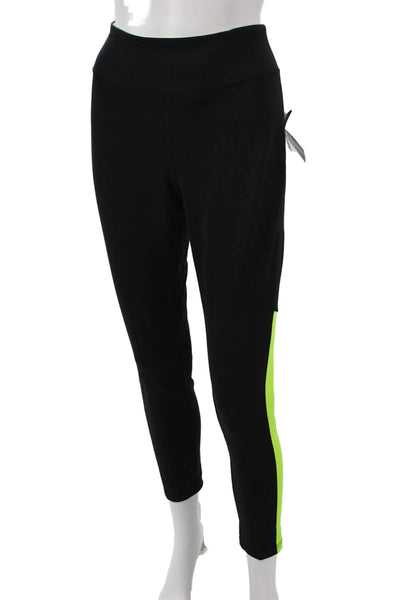 Lauren Ralph Lauren Womens Black Nylon Leggings Size L