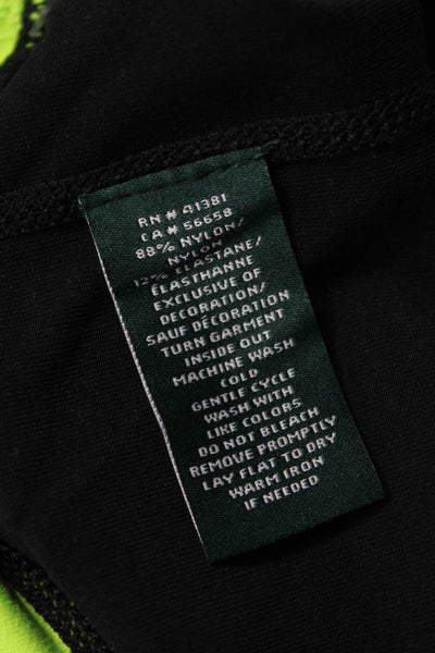 Lauren Ralph Lauren Womens Black Nylon Leggings Size L