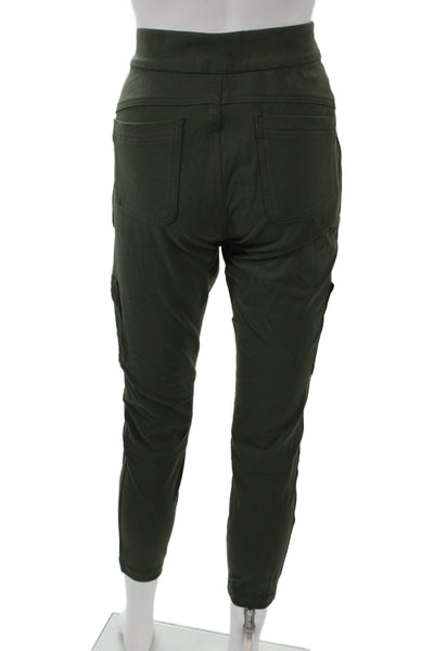 Athleta Womens Jogger Pants Nylon Green Pull On Size 12