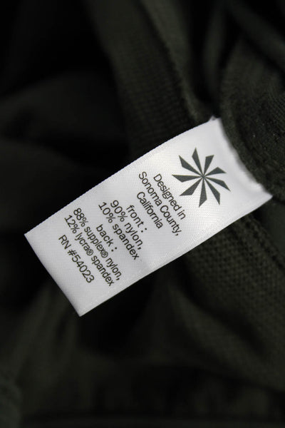 Athleta Womens Jogger Pants Nylon Green Pull On Size 12