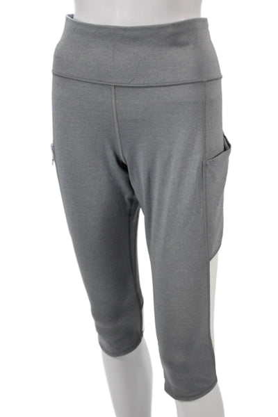 Athleta Women Multicolor Colorblock Capri Leggings Size L