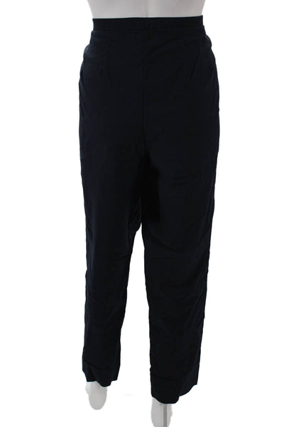 Lynn Ritchie Women Dress Pants Blue Spandex Pull On Inseam 30 Size L