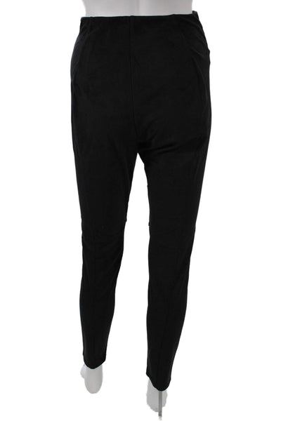 Lysse Women Black Ankle Leggings Polyester Solid Size M