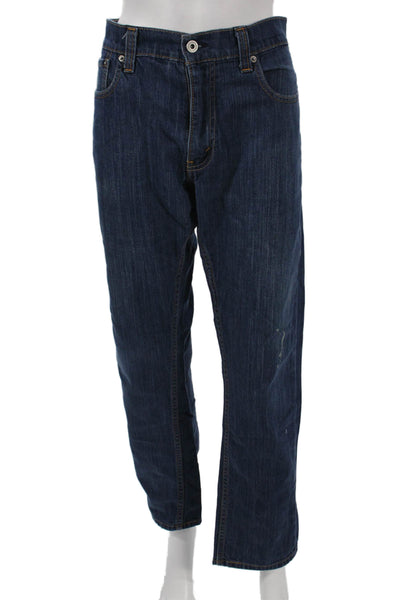 Levis Mens Skinny Jeans Blue Mid Rise 30 Inseam Cotton Blend Size 36