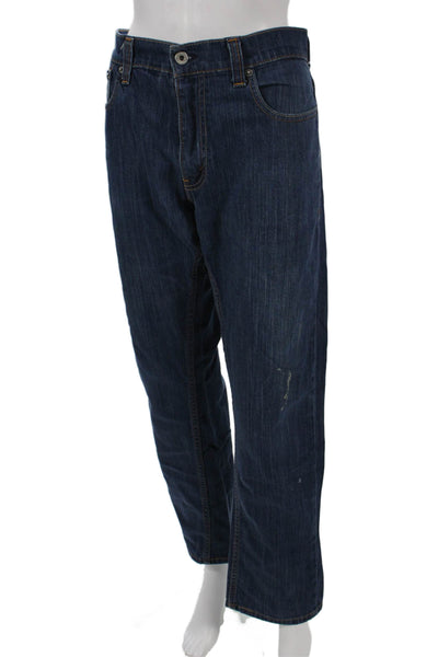Levis Mens Skinny Jeans Blue Mid Rise 30 Inseam Cotton Blend Size 36