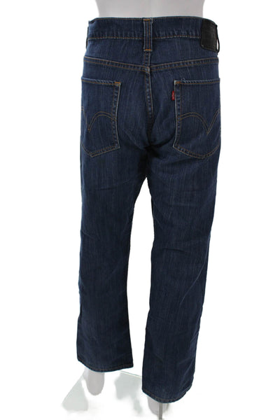 Levis Mens Skinny Jeans Blue Mid Rise 30 Inseam Cotton Blend Size 36