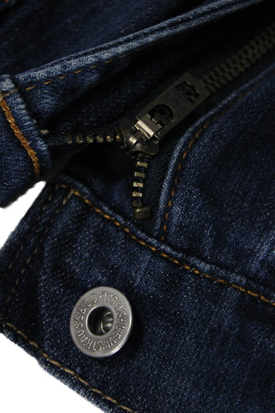 Levis Mens Skinny Jeans Blue Mid Rise 30 Inseam Cotton Blend Size 36