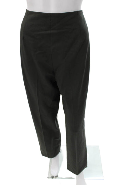 Bernard Zins Women Dress Pants Black Wool Zip Size 12