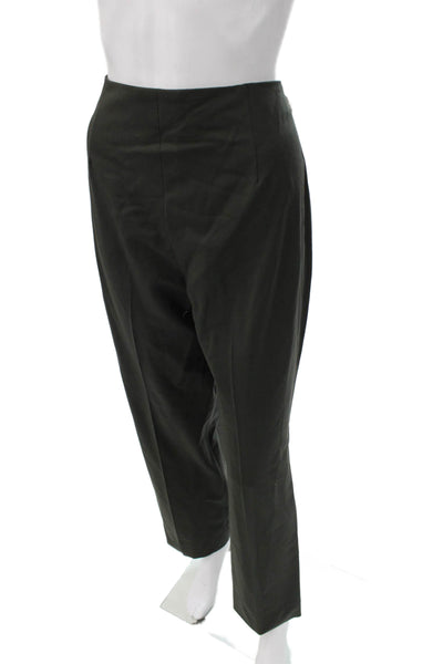 Bernard Zins Women Dress Pants Black Wool Zip Size 12