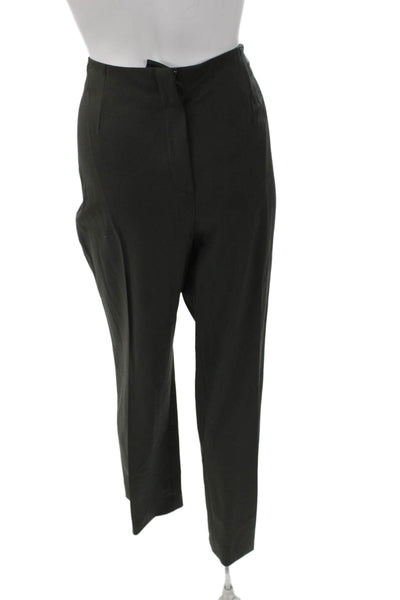 Bernard Zins Women Dress Pants Black Wool Zip Size 12