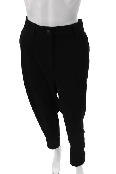 Cambio Womens Dress Pants Black Button Polyester Size 12