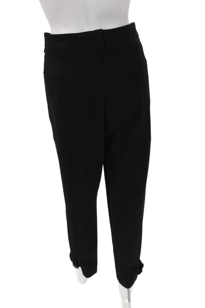 Cambio Womens Dress Pants Black Button Polyester Size 12