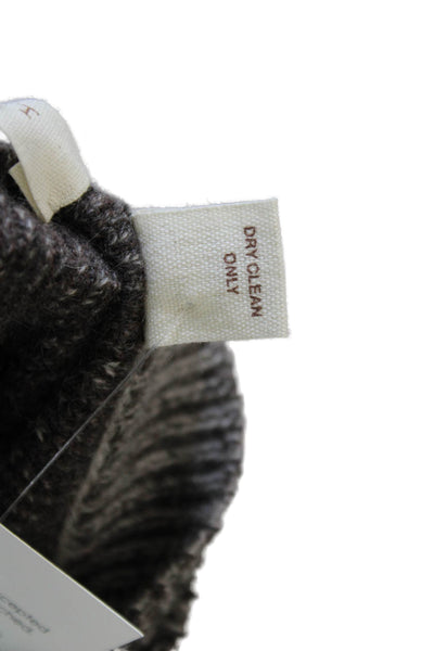 Inhabit Womens Brown Cashmere V Neck Pullover Sweater Long Sleeve Size L