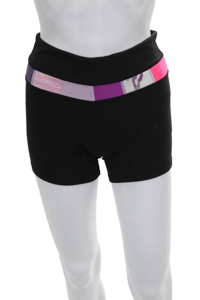 Lululemon Womens Athletic Nylon Colorblock Shorts Size 4